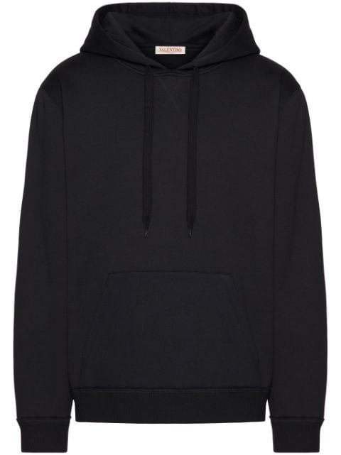 Valentino Garavani Untitled stud-appliqué hoodie