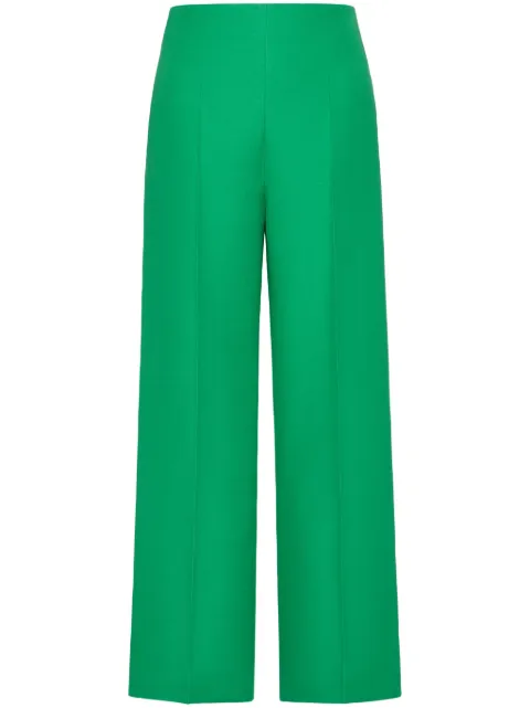 Valentino Garavani wide-leg wool-silk trousers