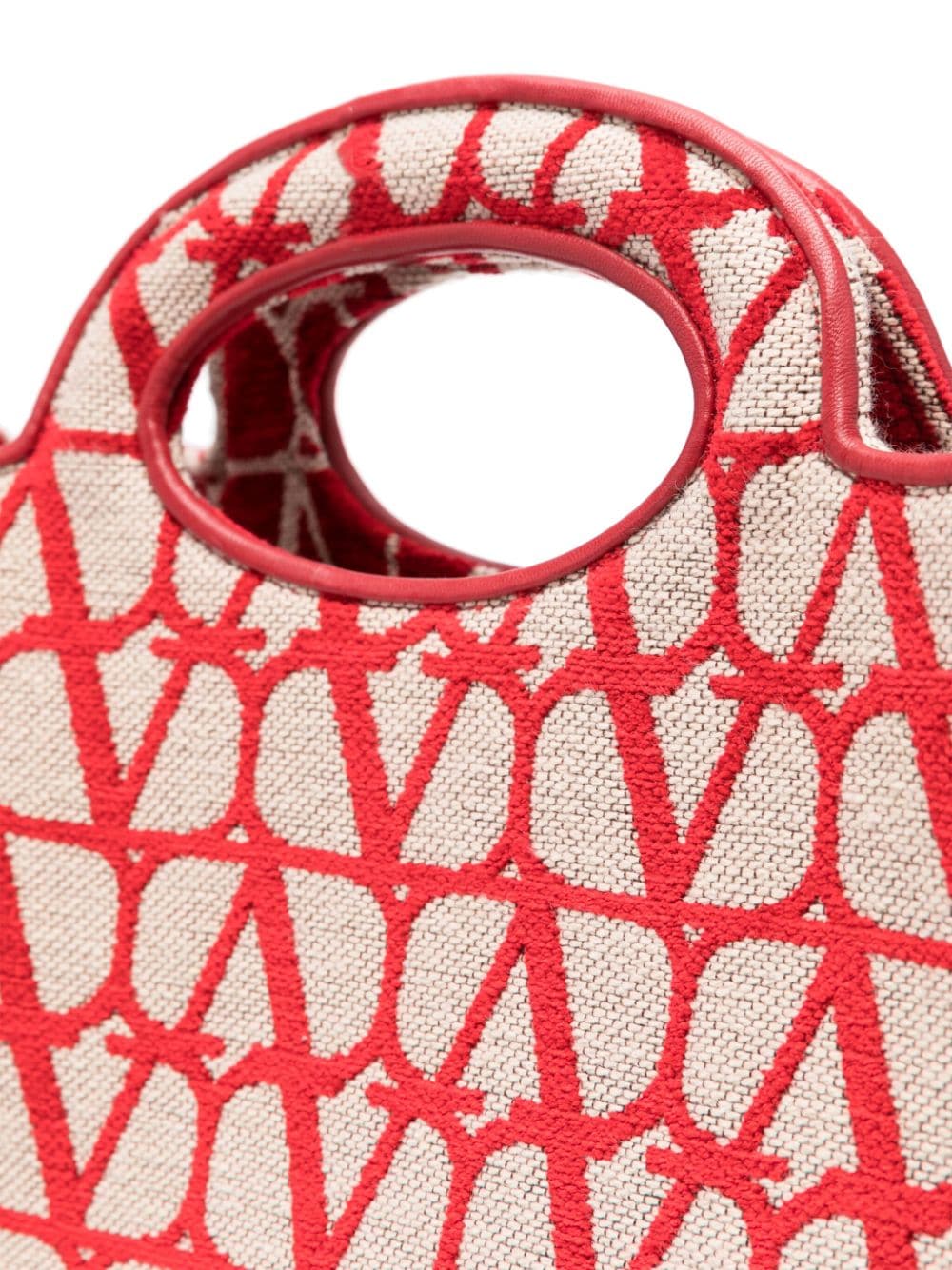 Shop Valentino La Troisième Toile Iconographe Tote Bag In Red