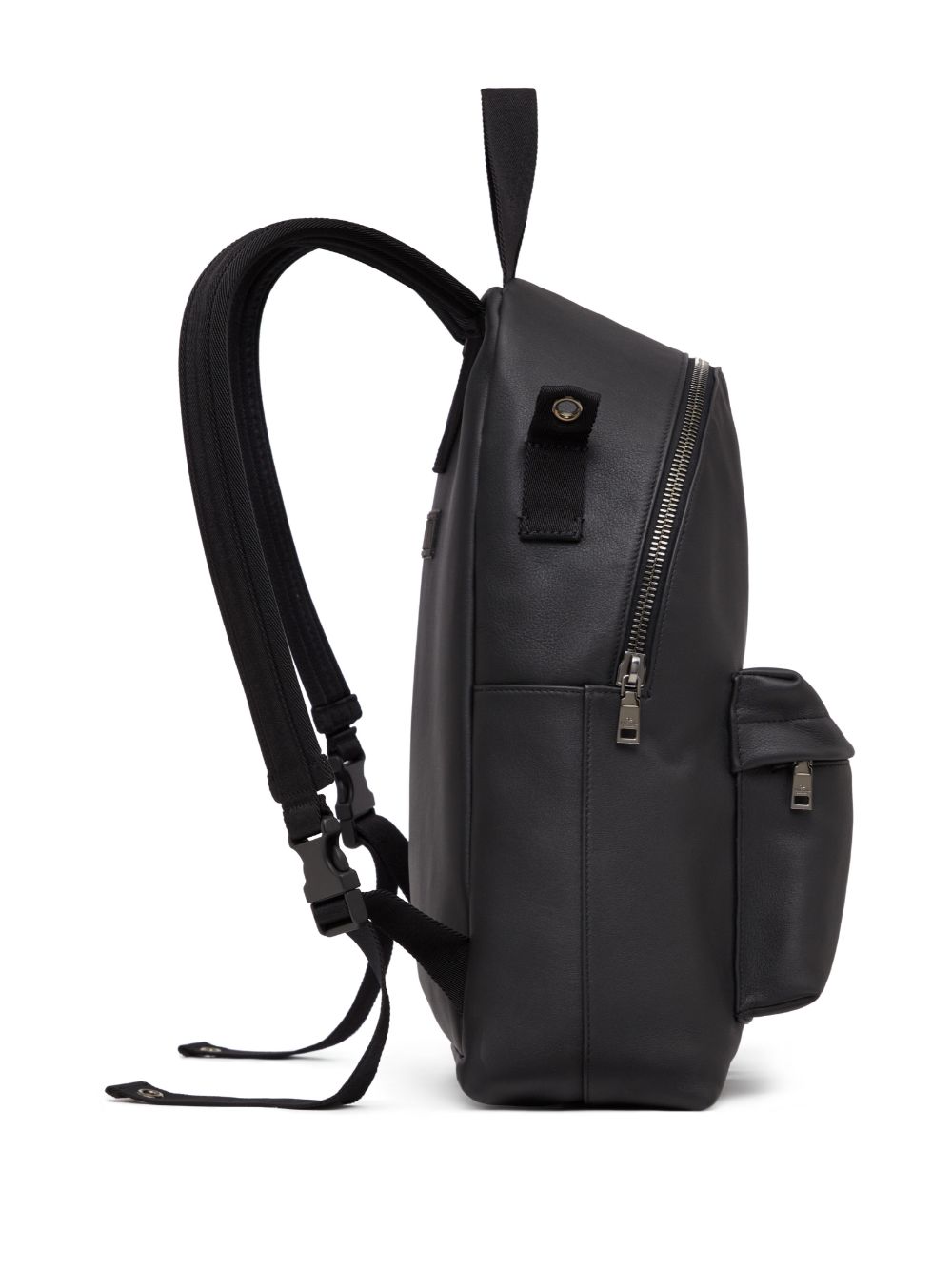 Shop Valentino Vltn Leather Backpack In Black