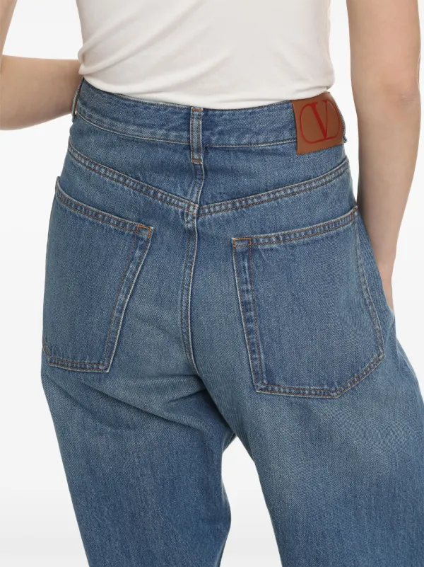 Valentino Garavani high-rise wide-leg Jeans | Blue | FARFETCH