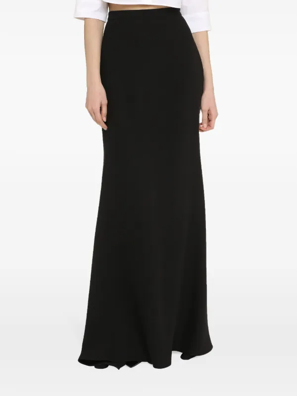 Valentino Garavani Cadi Couture Long Skirt | Black | FARFETCH JO