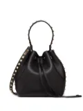 Valentino Garavani Rockstud leather bucket bag - Black