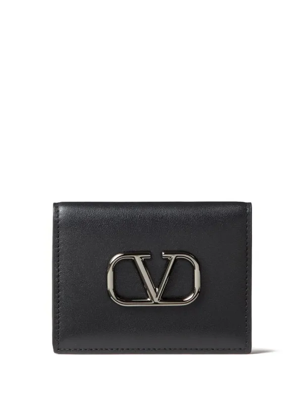 Valentino Garavani Vlogo Leather Card Case