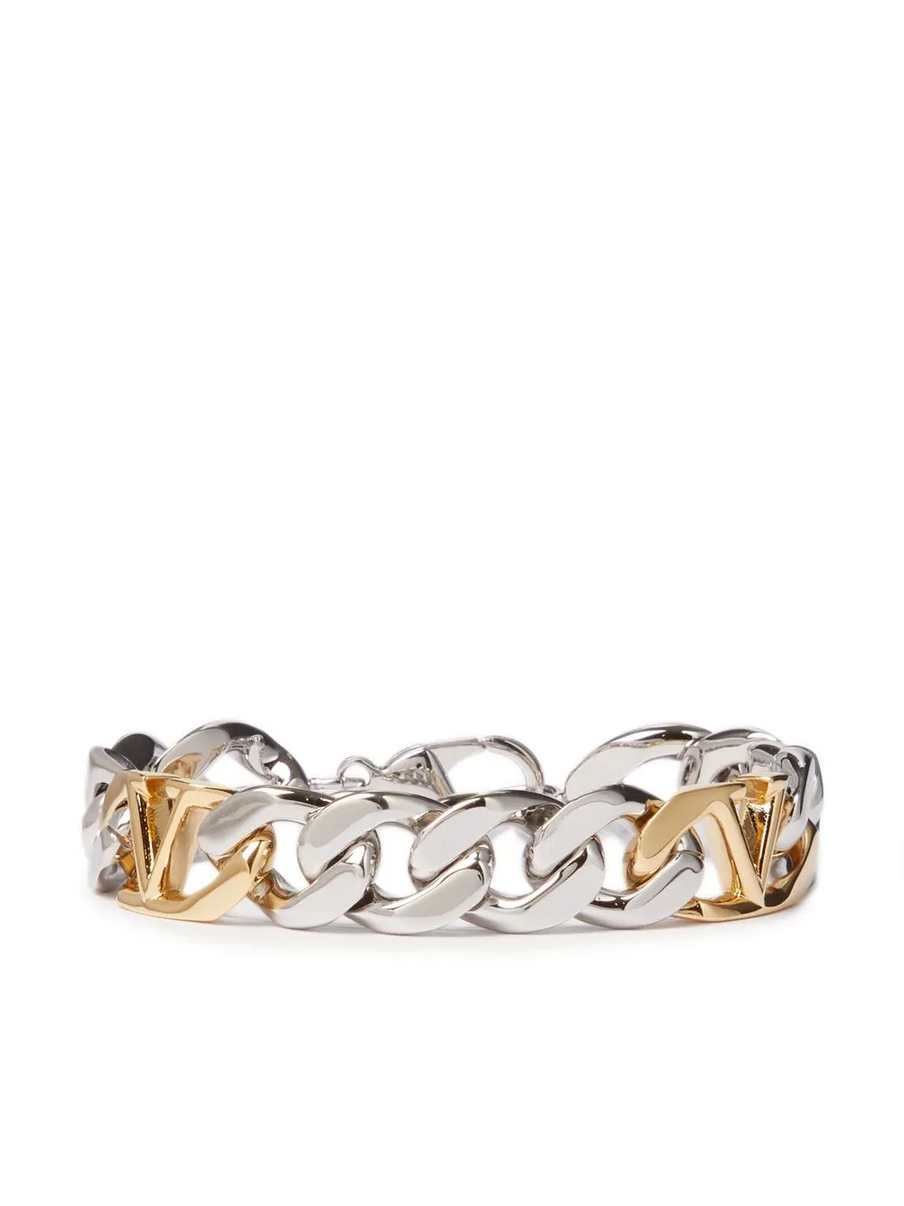 V Logo Chain Bracelet in Gold - Valentino