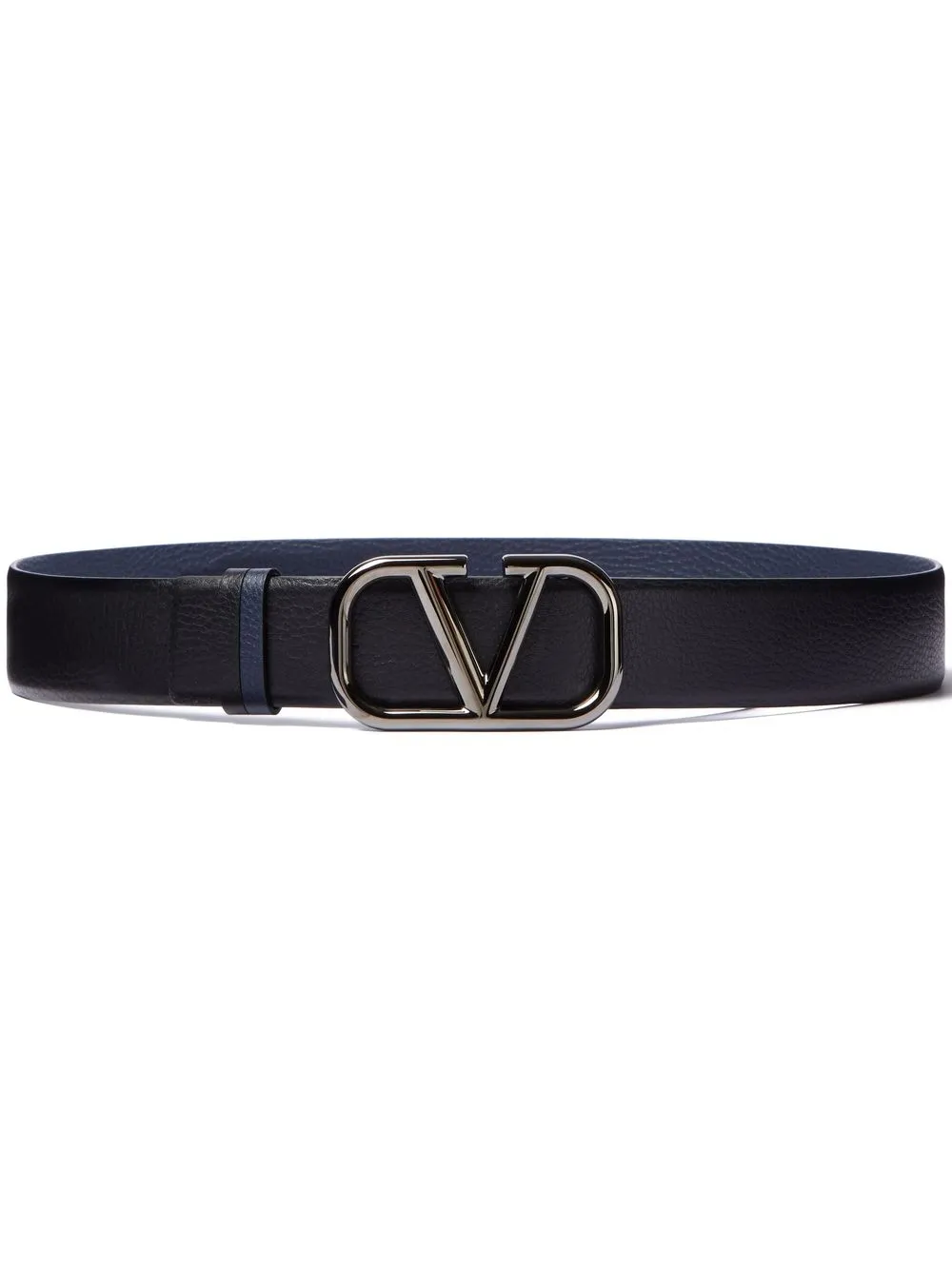 

Valentino Garavani VLogo Signature reversible leather belt - Black