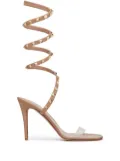 Valentino Garavani 100mm Rockstud sandals - Neutrals