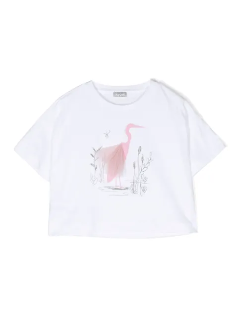 Il Gufo illustration-print short-sleeve T-shirt