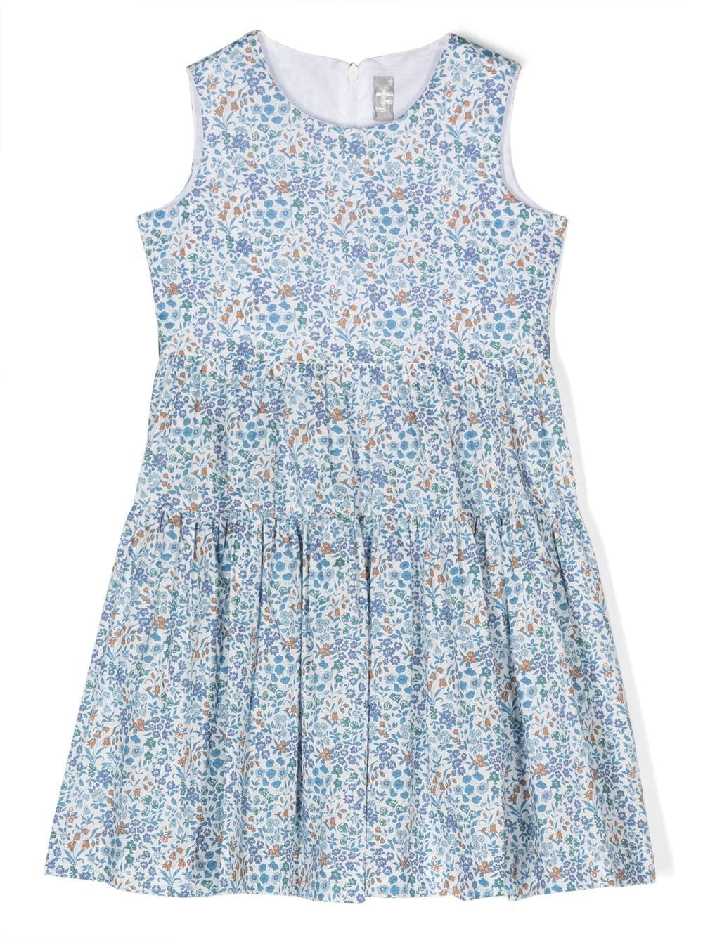 

Il Gufo all-over floral print dress - Blue