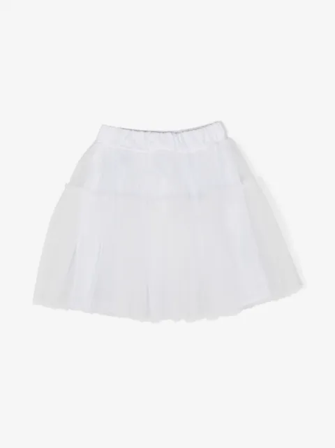 Il Gufo tulle-panel detail skirt
