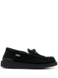 Suicoke shearling-lined loafers - Black