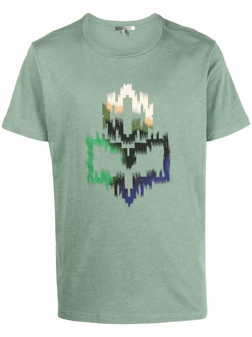 

Isabel Marant playera con logo estampado - Verde