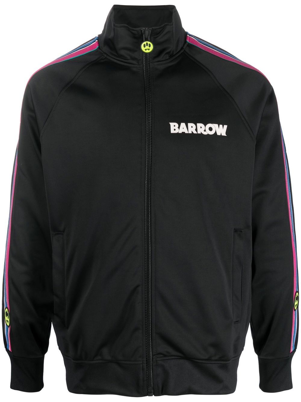 

BARROW logo-print zip-up bomber jacket - Black