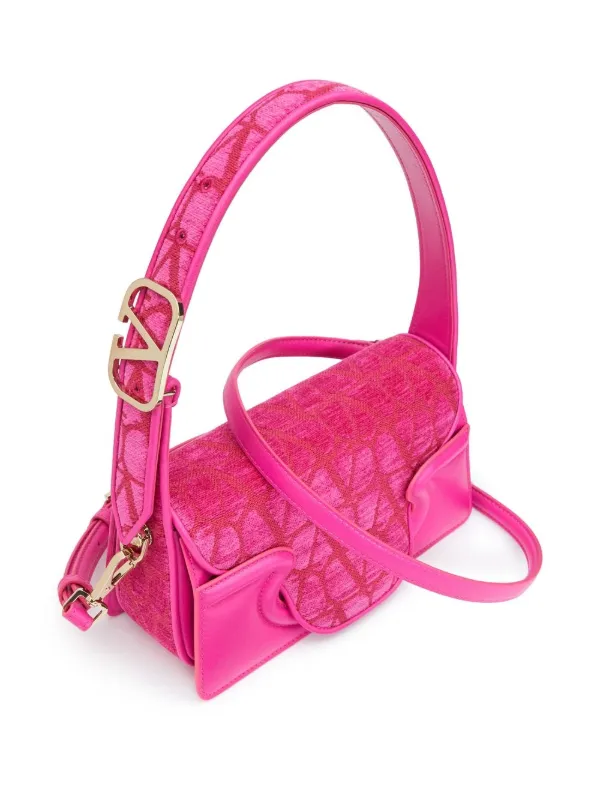 【VIP SALE】VALENTINO SMALL LA PETITE DEUXIEME SHOULDER BAG Valentino SMALL LA PETITE DEUXIEME SHOULDER BAG IN TOILE