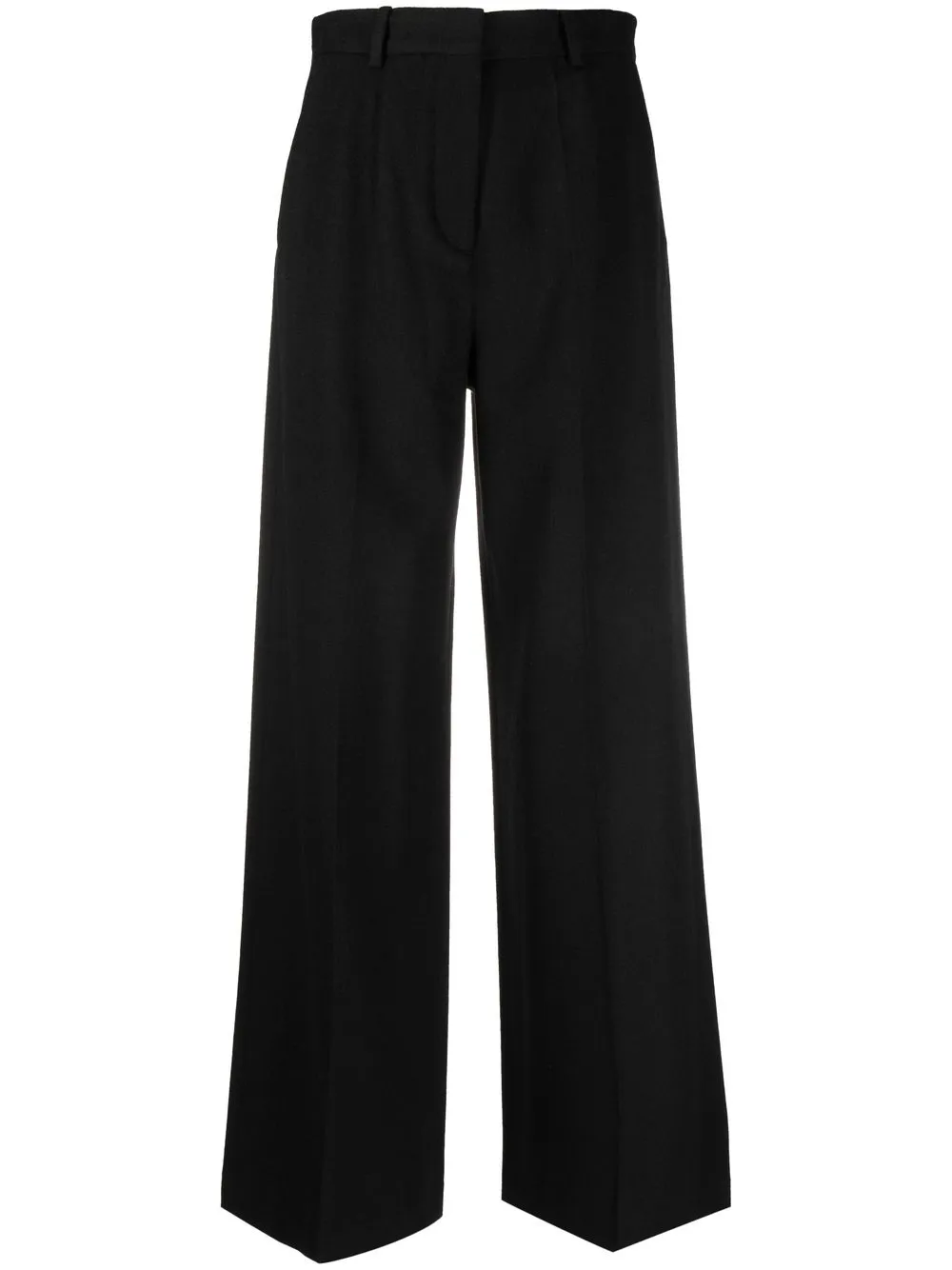 

JOSEPH Alana brushed-flanel trousers - Black