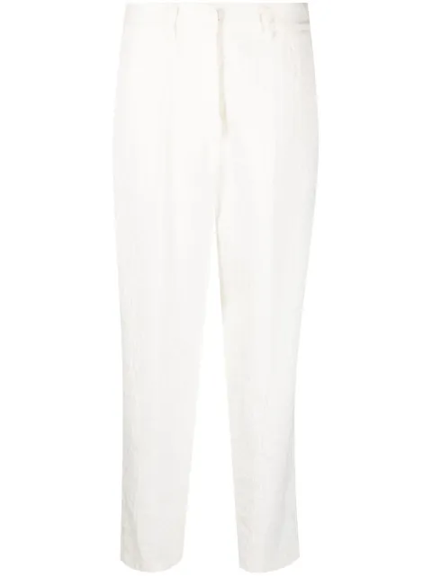 Forte Forte linen-blend jacquard trousers