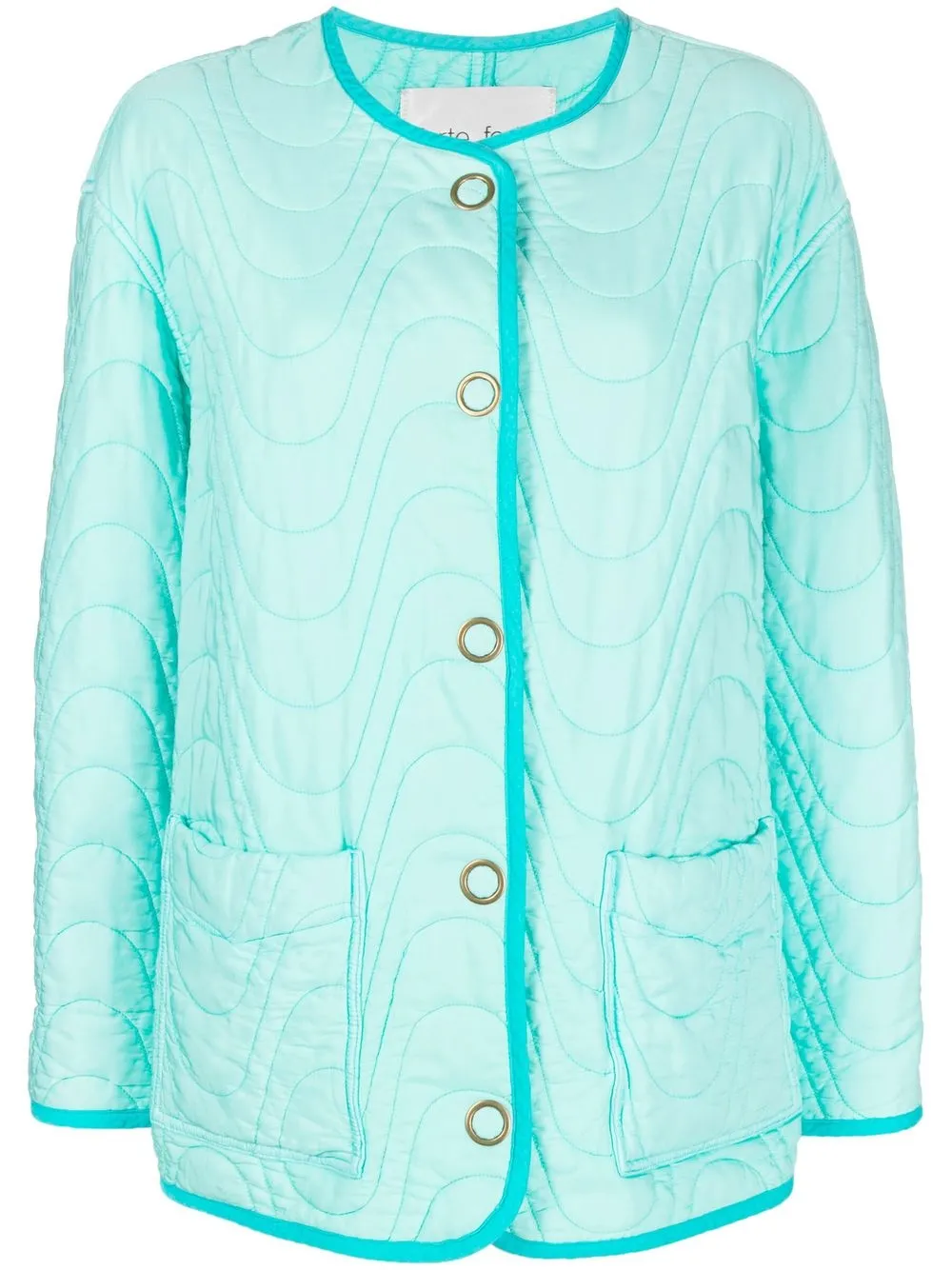 

Forte Forte quilted long-sleeve jacket - Blue
