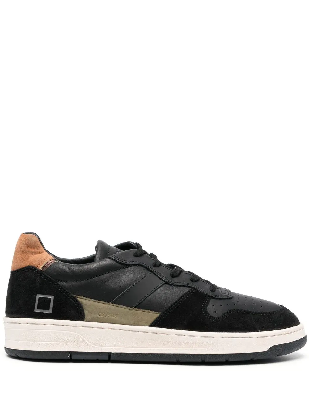 

D.A.T.E. panelled lace-up sneakers - Black