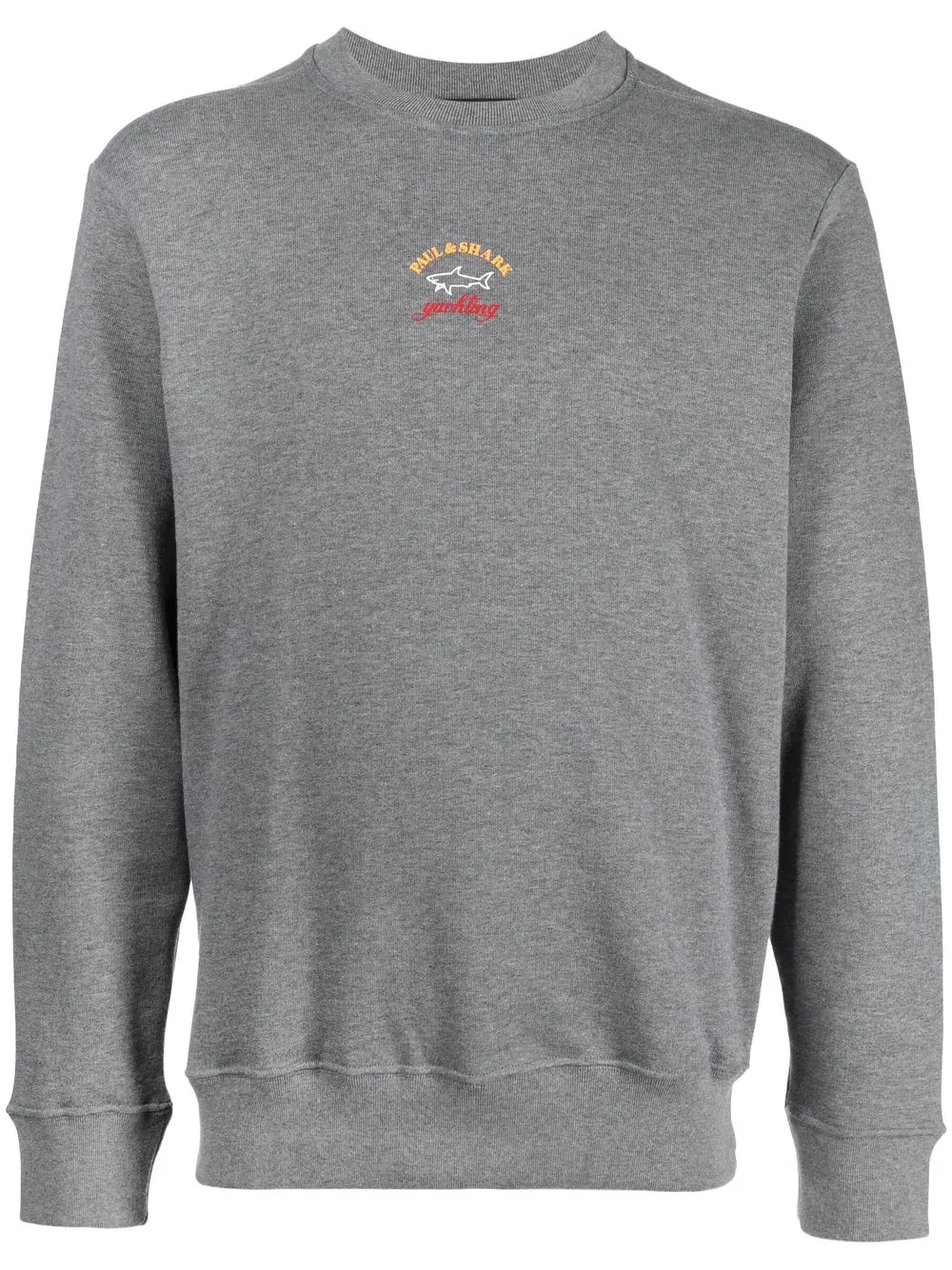

Paul & Shark logo-print cotton sweatshirt - Grey