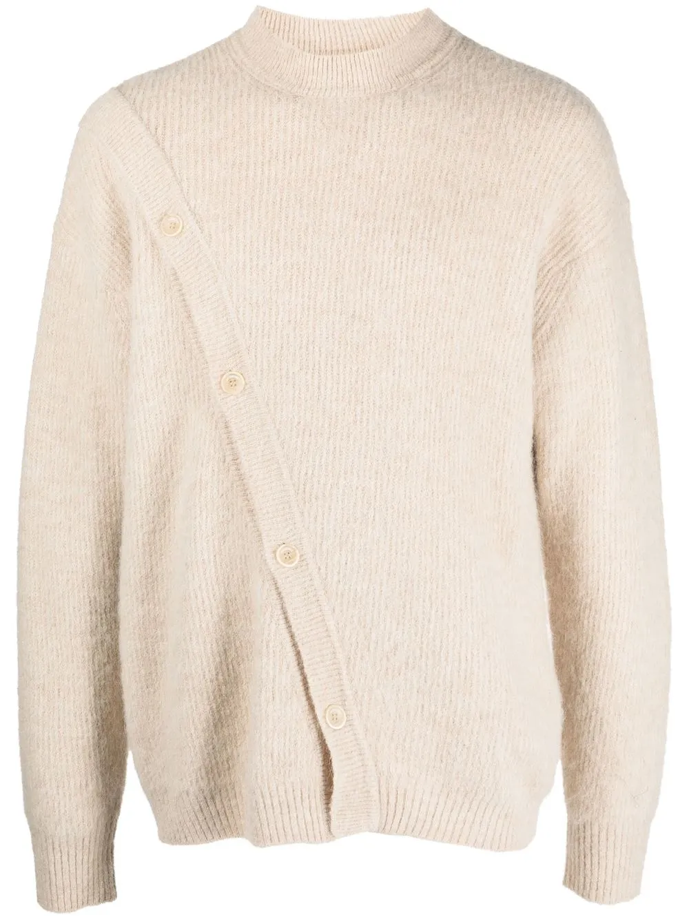 

Jacquemus button-detail crew-neck jumper - Neutrals