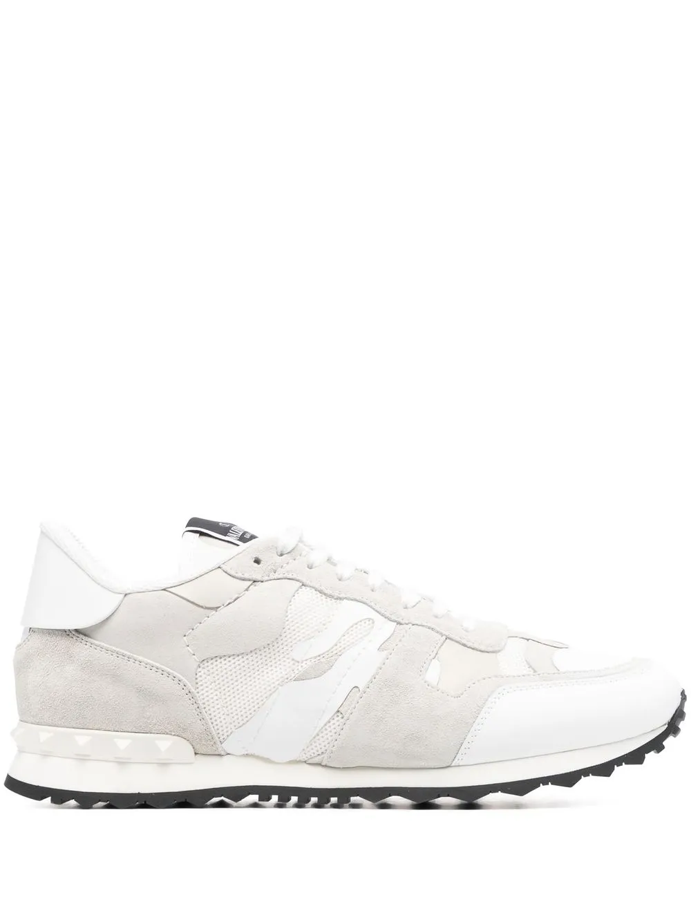 

Valentino Garavani Rockrunner Camouflage leather low-top sneakers - White