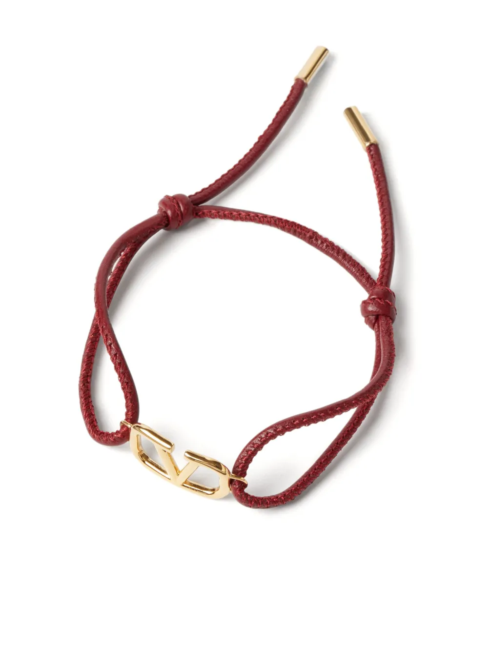 Valentino Garavani VLogo Signature Leather Cord Bracelet Farfetch