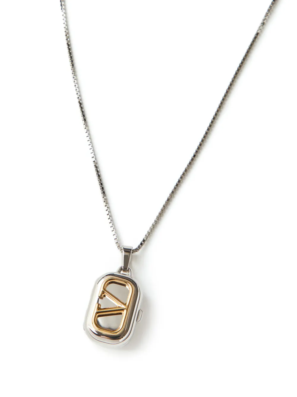 Valentino Garavani VLogo charm necklace | Silver | Image 1