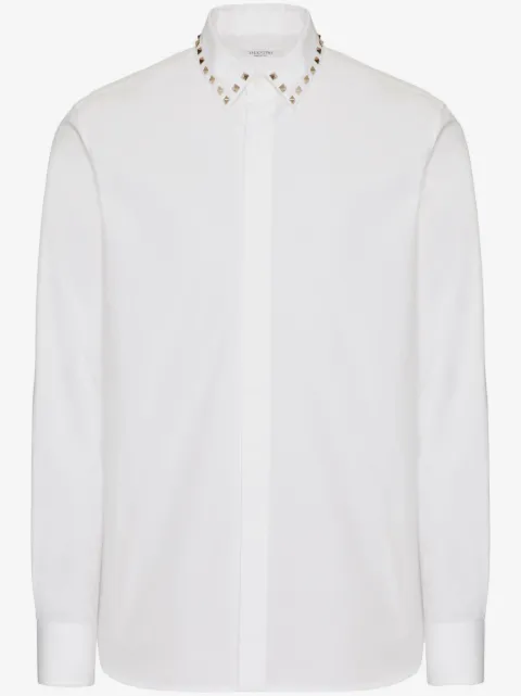 Valentino Garavani Untitled stud cotton shirt