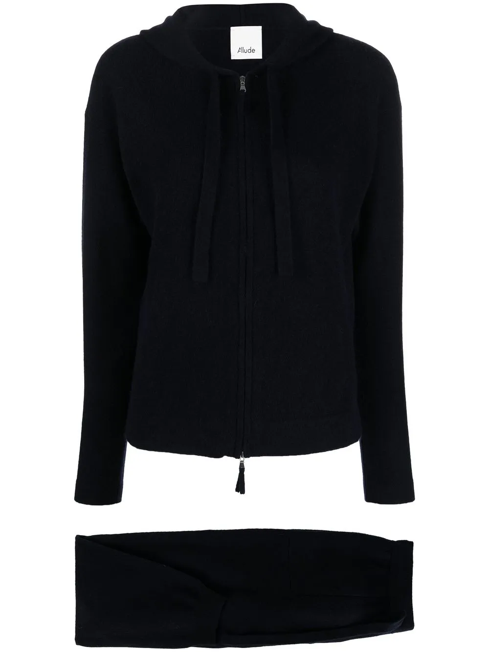 

Allude fine-knit cashmere-wool tracksuit - Blue