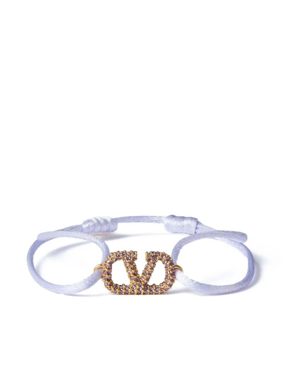 

Valentino Garavani VLogo Signature crystal cord bracelet - Purple