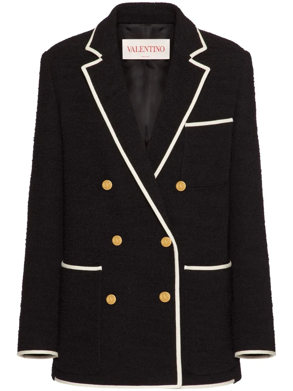 

Valentino Light Wool Tweed blazer - Black