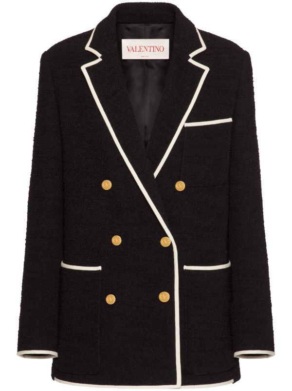 Valentino Black wool tweed jacket