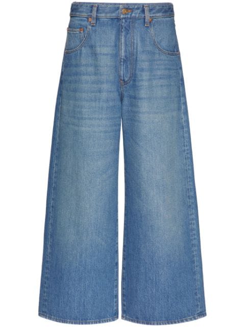 Valentino Garavani jeans anchos con bolsillos