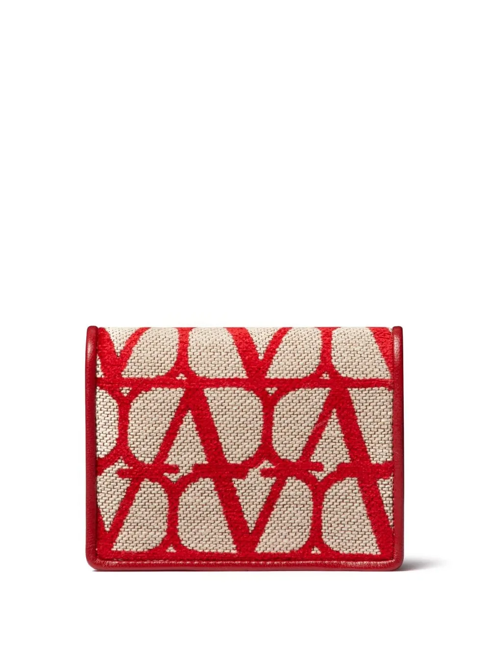 Valentino Garavani Portafoglio Toile Iconographe piccolo - Rosso