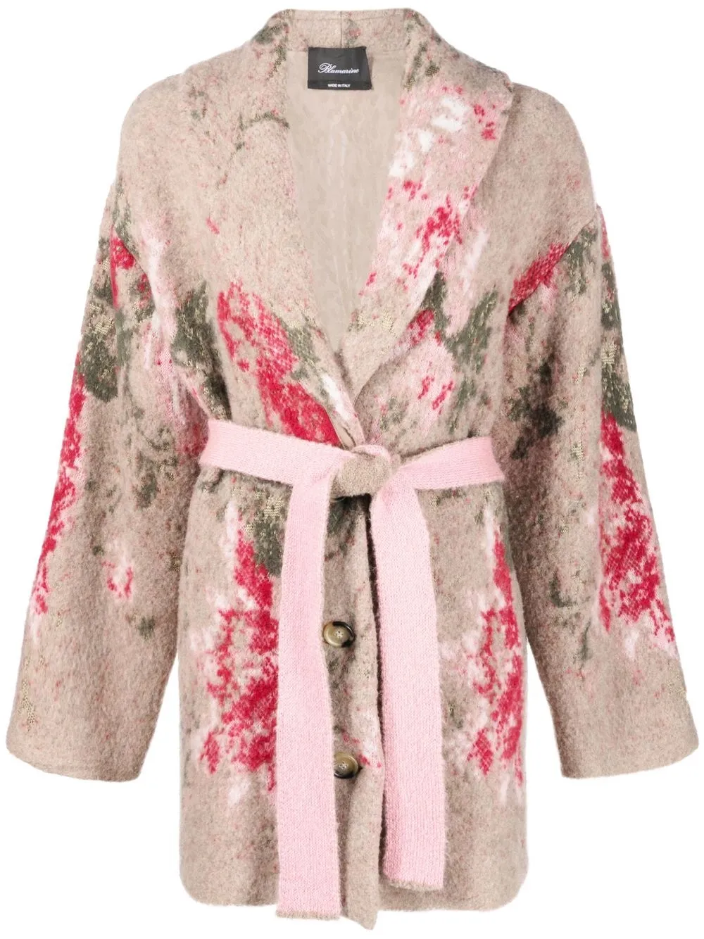 

Blumarine belted wrap cardigan - Neutrals