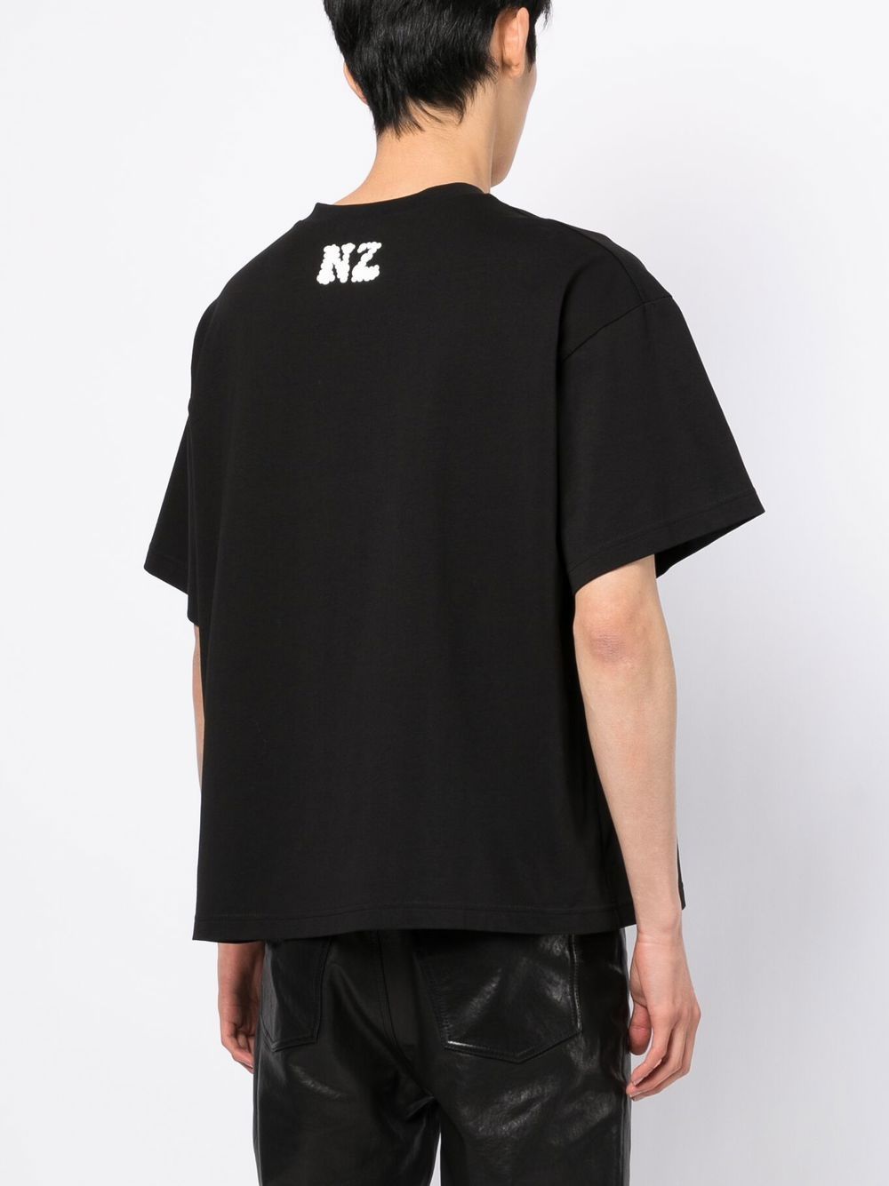 Shop Natasha Zinko Graphic-print Short-sleeved T-shirt In Black