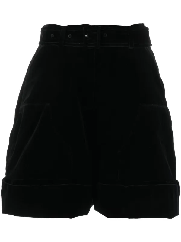 Simone Rocha high-waisted Velvet Shorts - Farfetch