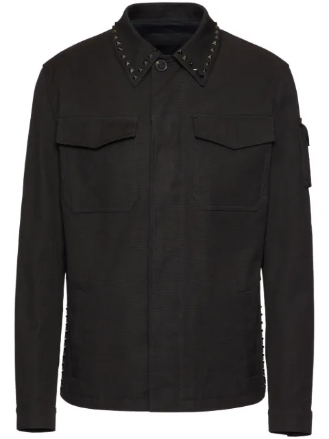 Valentino Garavani studded two-pocket shirt 