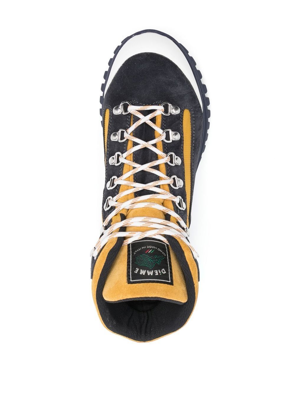 Shop Diemme Onè Hiker Panelled Ankle Boots In Yellow