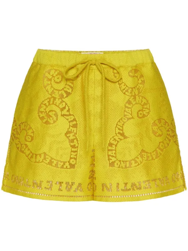ヴァレンティノ Valentino Cotton Shorts VALENTINO VLTN Cotton Shorts - Clothing from Circle Fashion UK