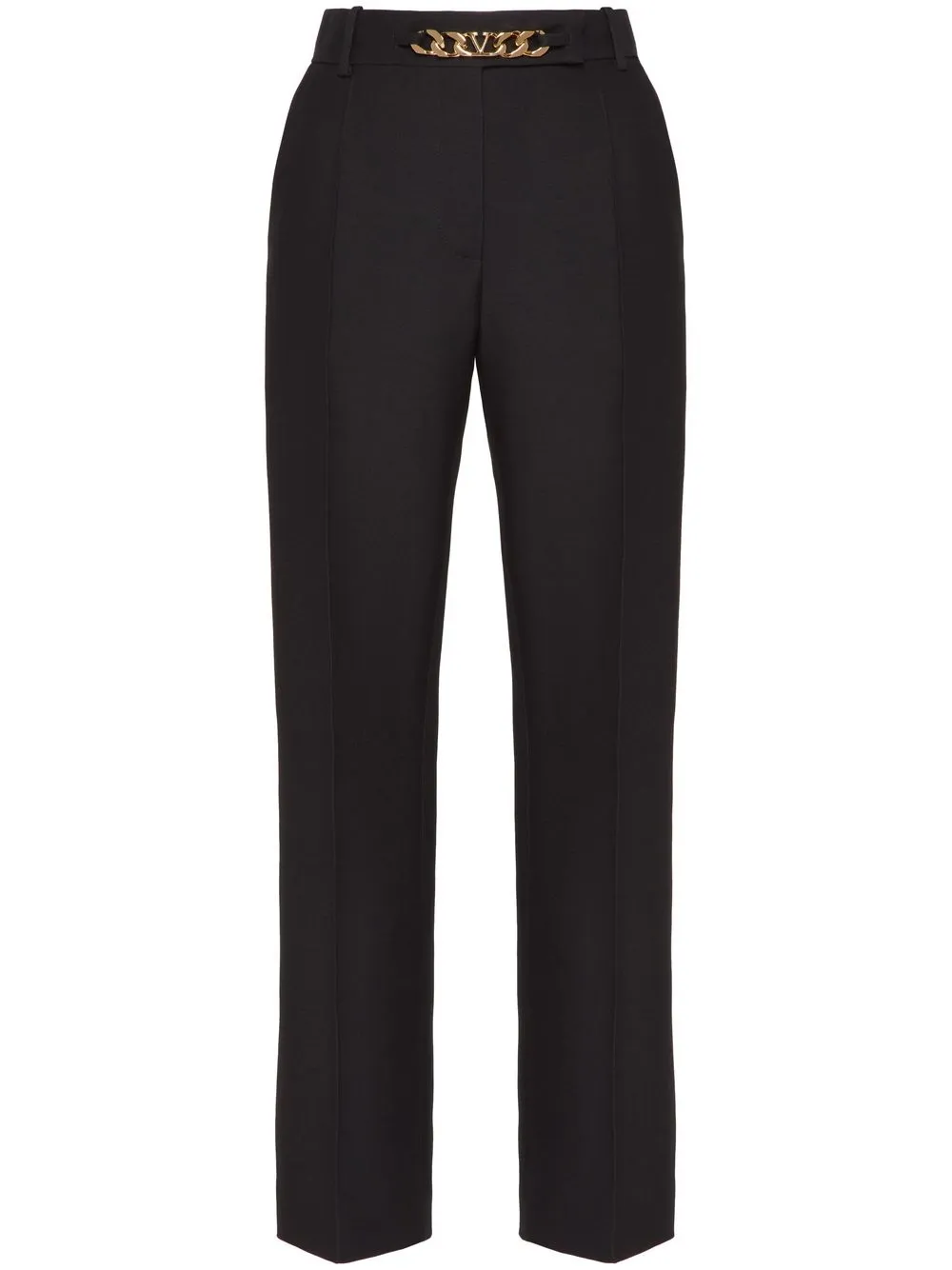 

Valentino Crepe Couture VLogo Chain trousers - Black