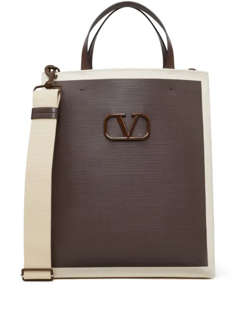 Valentino Garavani tote con placa del logo