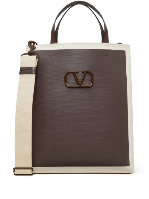 Sac cabas à plaque logo - Valentino Garavani - Modalova