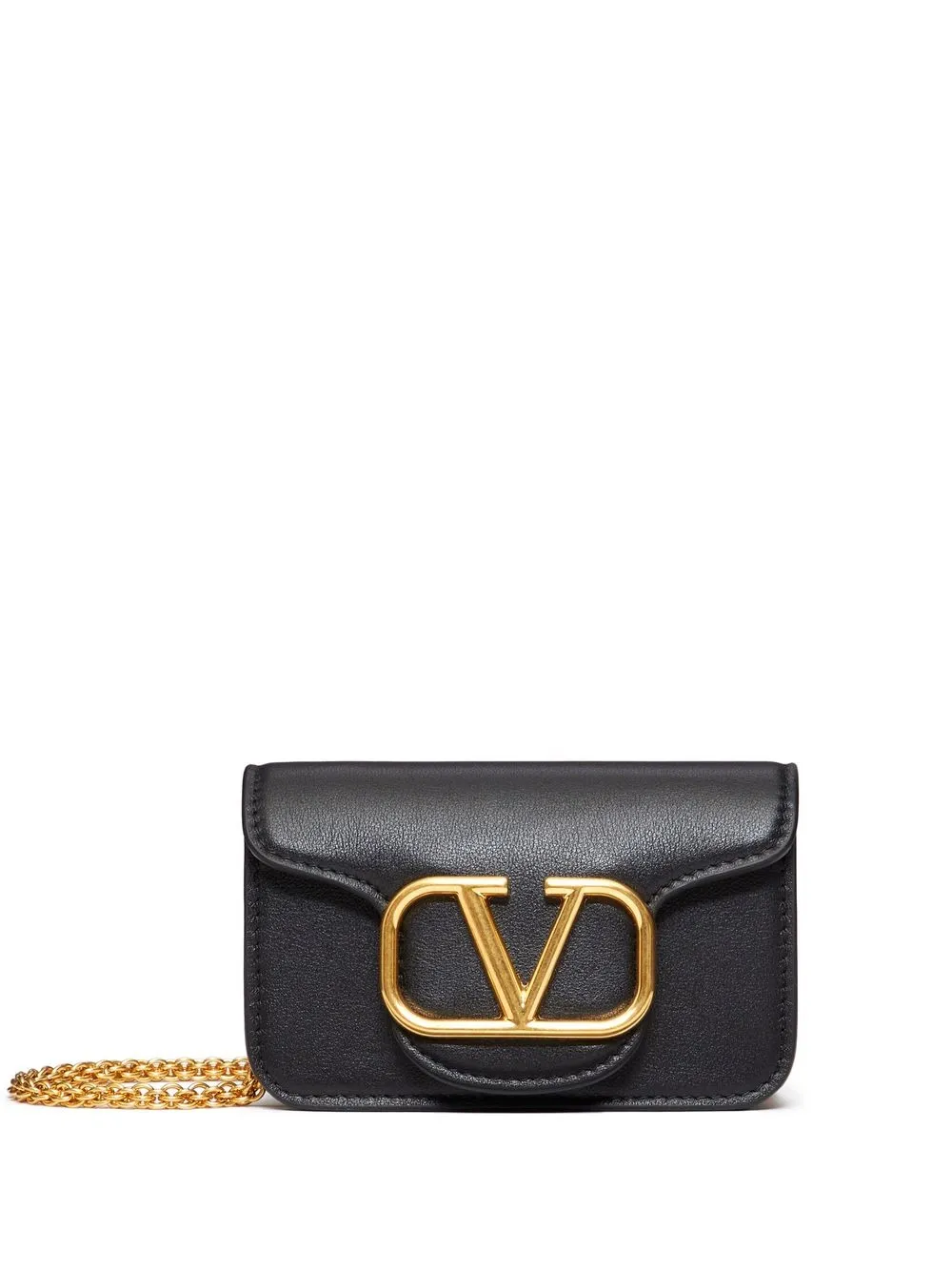 

Valentino Garavani bolsa de hombro Locò mini - Negro