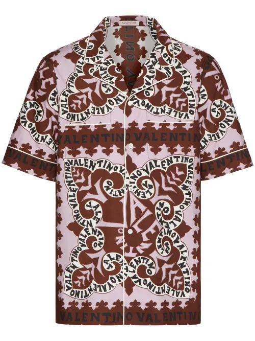 Chemise en coton à manches courtes - Valentino Garavani - Modalova