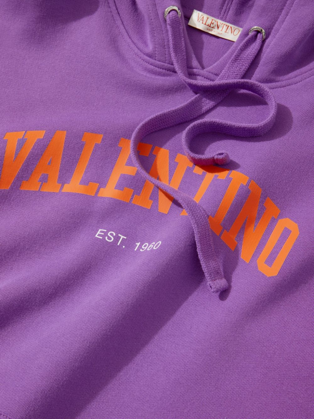 Image 2 of Valentino Garavani logo-print cotton hoodie