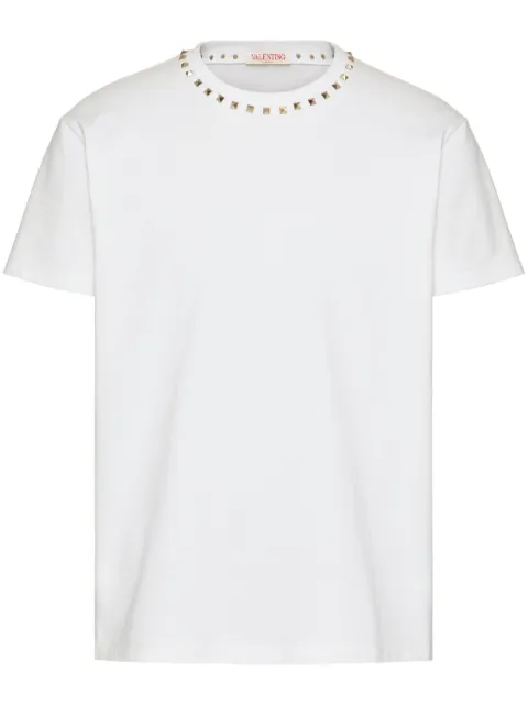 Valentino Garavani Untitled stud-embellished cotton T-shirt