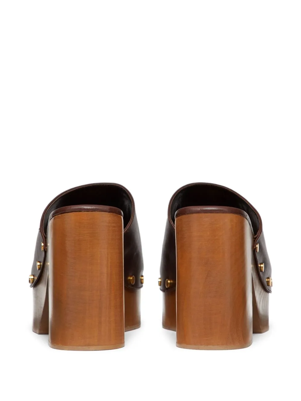 Valentino Vlogo 105 Leather Platform Sandal In Brown
