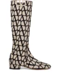 Valentino Garavani Toile Iconographe VLogo Type boots - Neutrals