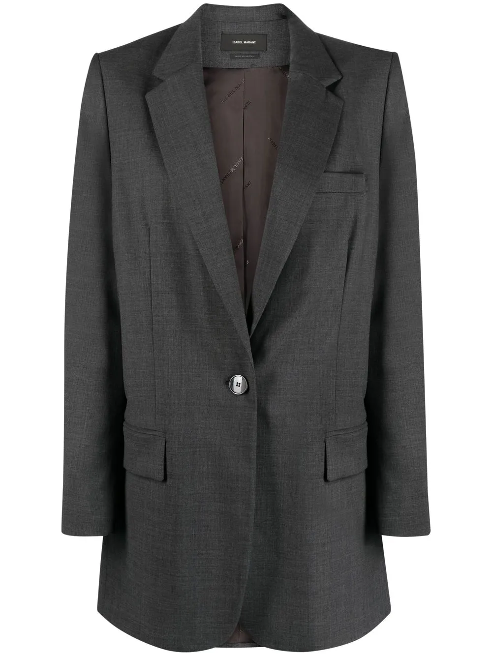 

Isabel Marant single-breasted tailored blazer - Grey